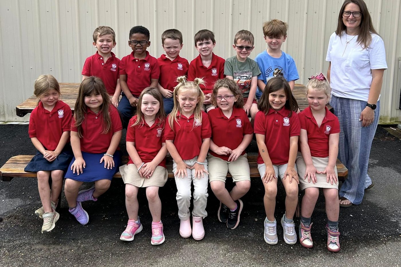 Students with Law Day art contest certificates